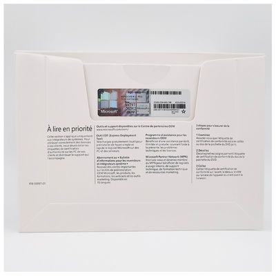 Genuine Windows 11 Pro OEM DVD French Edition 64-Bit System Builder License for Business