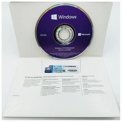Windows 10 Pro OEM 64Bit System Builder DVD - Wielojęzyczny (ang. / francuski/de/es/it) Aktywacja online