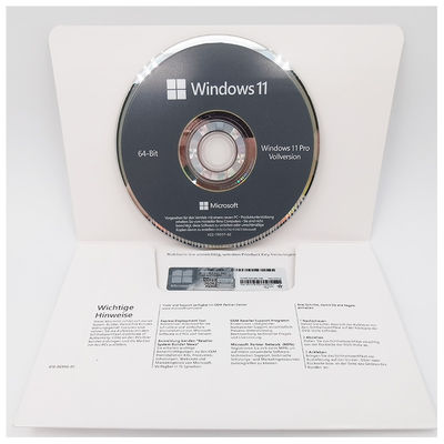Oryginalny Windows 11 Pro OEM DVD Niemiecka edycja 64-bitowa System Builder Licencja dla firm