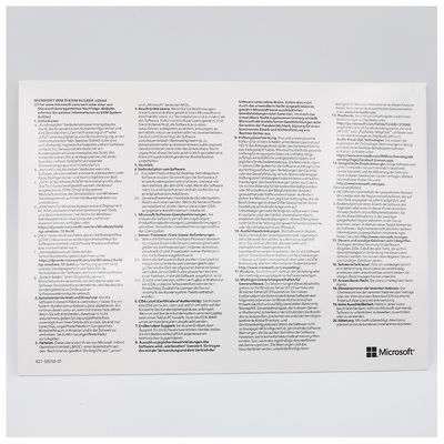 Windows 11 Pro OEM DVD (niemiecki) Autentyczna licencja Microsoft 64-bitowy System Builder