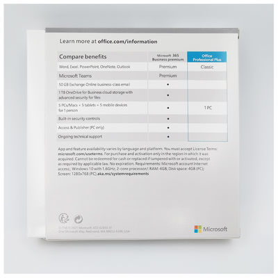 Klucz wiążący konto licencji wieczystej Microsoft Office 2021 Pro Plus dla komputera z systemem Windows