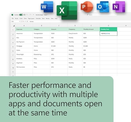 Microsoft Office 2024 Klucz w pudełku detalicznym Licencja wieczysta dla Windows/Mac