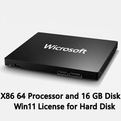 Procesor X86 64 i 16 GB miejsca na dysku Licencja Win11 dla dysku twardego