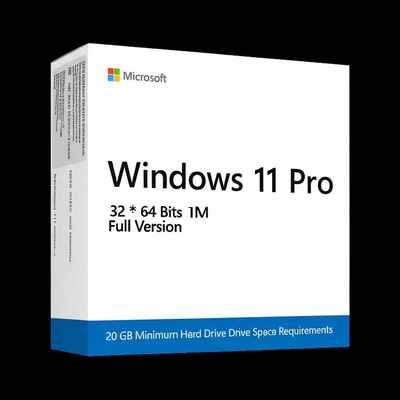 Windows 11 Pro OEM 32*64 Bits pełna wersja z 20 GB minimalnym wymaganiem miejsca na dysku twardym i gotowy do natychmiastowej wysyłki