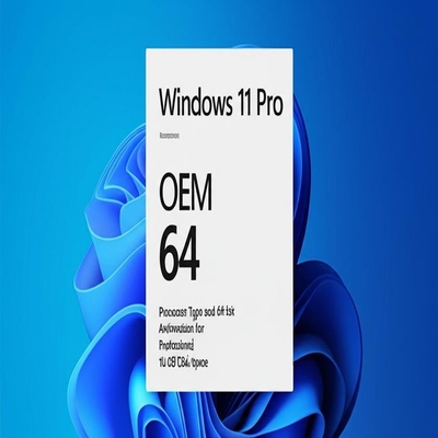 Windows 11 Pro OEM X86 64 Typ procesora i 64-bitowa architektura dla profesjonalistów 16 GB miejsca na dysku