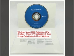 Windows Server 2022 Datacenter OEM (ang.) - Wirtualizacja Hyper-V, Licencja 16-core, Data Center & Cloud Solutions