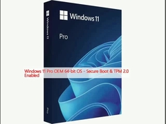 Windows 11 Pro OEM 64-bitowy system operacyjny - bezpieczne uruchamianie i TPM 2.0 włączone
