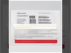 Microsoft Windows 11 Pro 64-bitowy francuski DVD OEM System Builder Pack dla nowego komputera