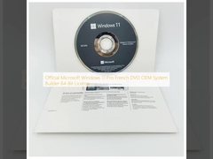 Oficjalna licencja Microsoft Windows 11 Pro French DVD OEM System Builder 64-bitowa