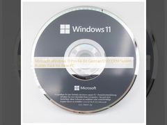 Microsoft Windows 11 Pro 64-bitowy niemiecki DVD OEM System Builder Pack dla nowego komputera