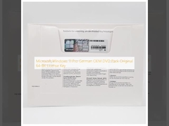 Microsoft Windows 11 Pro German OEM DVD Pack Oryginalny 64-bitowy klucz licencyjny